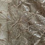 Anne Klein  sheer latte sequin embroidered layering kimono women’s L/XL Fairycore Photo 13