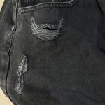 Wild Fable  Women's Black Jean Shorts Denim Distressed Raw Hem Size 14 Photo 4