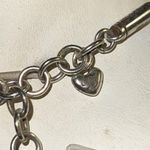 Brighton  Vintage Pendant Necklace Silver Round Adjustable Chain Scroll Retired Photo 3