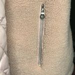 Kate Spade Light Pink Mixed Media Teddy Fleece Hooded Quilted Coat Size Small Photo 4