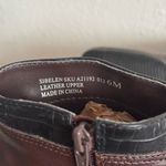 London Fog Vintage 90s Brown Black Leather Sibelen Western Victorian Ankle Boots Photo 11