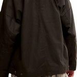 Free People New We The Free Cori Waxed Zip Front Wax Long Oversized Chore Jacket Photo 1