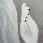 Cache  Cream‎ Crew Neck Sweater Soft Knit Photo 3