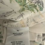 Hippie Rose Hippie‎ Rose ivory Green safari slip Mini Dress satin vacation palm tree boho xl Photo 5