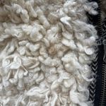 Free People Shaggy Faux Sherpa Shaggy Wool Moto Jacket in Ivory SMALL Photo 6