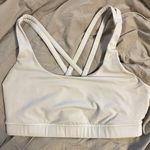 Lululemon White Cross Back Sports Bra Photo 0