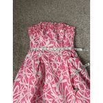 Lilly Pulitzer Lilly‎ Pulitzer Ferra Hotty Pink Light My Fire Ruffle Strapless Dress Size 2 Photo 7