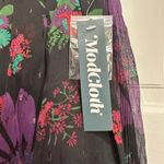 Modcloth NWT Meow Bouquet Pleated Swing Skirt Size 0 Photo 4