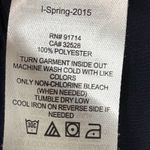 Armani Exchange Womens High Waist Cropped Single Pleat Pants Navy Blue Size 8 Photo 3