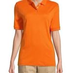 Lands' End Land’s End Orange Polo Shirt Top Women’s Size XL/P (18) Preppy F7 Photo 0