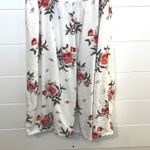 Divided by H&M White Floral Smocked Bust Cami Dress Women Size 6 Photo 4