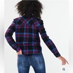 Aeropostale NWT  Purple Blue Long Sleeve Plaid Knot-Front Woven Shirt Flannel Photo 6