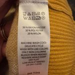 Rachel Roy Women’s Medium Mustard Yellow Plaid Hooded Sweater Pullover Hoodie Photo 3