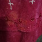 Charlie Paige  tank top embroidered‎ with 3 buttons pink and orange. Size Large Photo 1