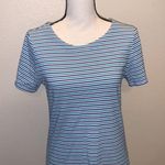 Merona striped midi sheath dress white with blue stripes Photo 1