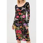 Alice + Olivia  Delora Ankle Length Dress in Secret Garden 6 New Womens Midi Photo 9