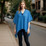 Loft NWOT  Polka Dot Kimono Cardigan Blue White Photo 1