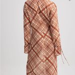 NA-KD  Flowy Rust Check Midi Dress Size 34 NWT Photo 7
