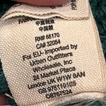 Free People Teal Blue V Neck Sand Dune Oversized Bell Sleeve Sweater size XS Photo 11