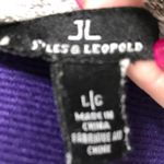 Jules & Leopold  Silver Strappy V-Neck Faux Wrap Long Sleeve Top Size Large Photo 5