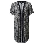 Torrid Challis Dolman Shirttail Kimono Photo 3