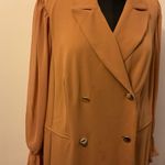 Shelby & Palmer 1. NWT Tan long sleeve double breasted blazer dress SZ 16 W Photo 3