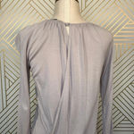 Reiss  Beige Jersey Long Sleeve Draped Back Dress‎ Photo 6