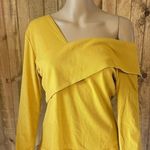 Off the shoulder long sleeve shirt size large Gold Photo 1