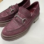 AGL Purple Sparkle Chunky Loafers Womens 10 Preppy Lug Horse Photo 0