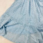 Crystal Doll  Mini Dress Womens M Blue Floral Eyelet‎ Sleeveless Fairy Dollette Photo 11