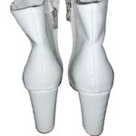 Pretty Little Thing White Croc Bethati Ankle Boots Photo 3