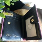 Betsey Johnson Purple Bow Bifold Wallet Faux Leather NWT Photo 2