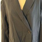 Madewell Womens Oversized Lightweight Elyaf Drop Shoulder Black Blazer Size S Photo 2