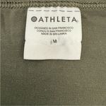 Athleta  Fast Track With Ease Rib Reversible
Wrap Top Dark Olive Size Medium NWT Photo 4