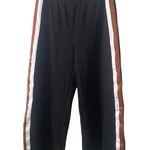 Universal Standard Stephanie Wide Leg Stripe Ponte Pants 27” Black Photo 1