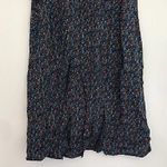 Gap Sleeveless Tie Back Swing Tank Dress Black Rainbow Blue Red Rayon Mini XS Photo 3