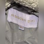 Madden Girl EUC Steve Madden Grey Puffer Jacket with Detachable Hood size medium Photo 10