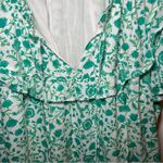 Draper James Flutter Sleeve Floral Dress Green Woodblock Floral Sz XXL Photo 4