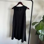 Calvin Klein Black Ruffle Draw String Waist Front Zipper Top Size M Photo 3