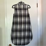 CP Shades  Striped Button Down Sleeveless Tunic Dress Photo 1