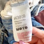 Top Shop Moto Distressed Button Fly Skinny Jeans Photo 7