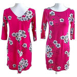 Leota  Reversible Dress Pink Floral Sheath 3X Stretch New NWT Photo 1