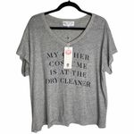Wildfox new My Other Costume Halloween Tee T Shirt Heather Grey Oversize M Photo 6