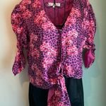 Borgo De Nor Patterned blouse pink Size 6 Photo 2