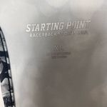 Starting Point SZ XL black and white floral print racerback sports bra Photo 2