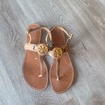 Tory Burch  Tan Leather Thong Sandals Photo 1