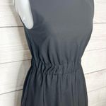 Theory  Solid Black Sleeveless Cinched Waist Fit & Flare Dress Size 2 XS Photo 3