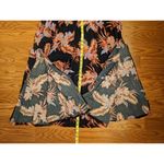 World Market Navy Floral Boho Peasant Tropical Ethereal Maxi Dress Pockets L/XL Blue Size L Photo 3