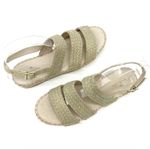 Caslon Womens 8 Ashton Espadrille Platform Sandal Gold Summer Beach Bohemian Photo 2