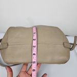 Stone Mountain Beige Tan Leather Slouch Shoulder Bag Purse Photo 7